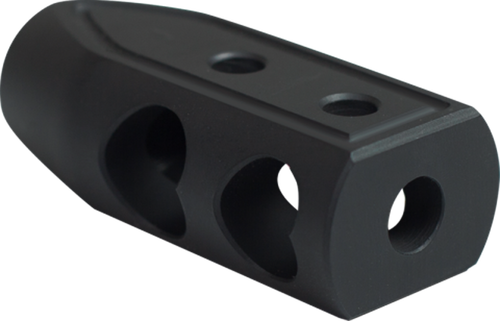 Timber Creek Outdoors 65HBBLC Heart Breaker Muzzle Brake Black Cerakote with 5/8"-24 tpi Threads for 6.5 Grendel AR-Platform