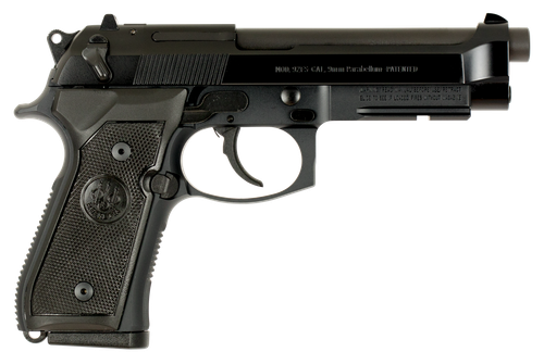 Beretta USA JS92M9A1CA M9A1 *CA Compliant Full Size Frame 9mm Luger 10+1, 4.90" Black Steel Barrel, Black Bruniton Serrated Steel Slide, Black Aluminum Frame w/Picatinny Rail