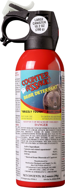 Counter Assault 15067034 Bear Spray  Capsaicin Range 32 ft-7 Seconds 10.20 oz