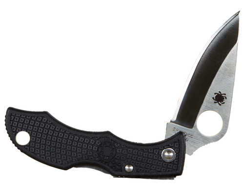 Spyderco  Ladybug 3  1.94" Folding Clip Point Plain VG-10 Stainless Steel Blade FRN Black Handle