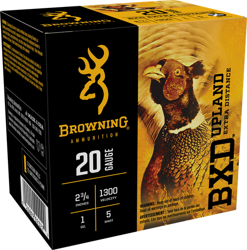 Browning Ammo B193512025 BXD Upland 20Gauge 2.75" 1oz 5Shot 25 Per Box/10 Case