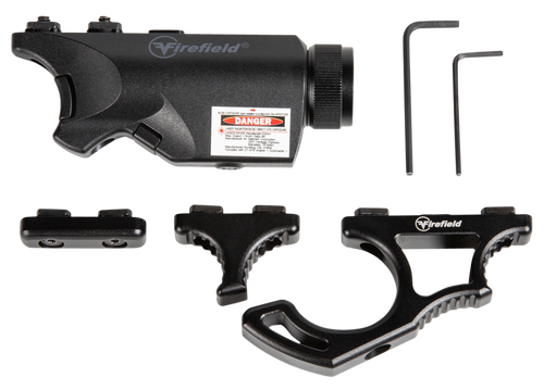 Firefield FF35010K Rival XL Foregrip Flashlight Red Laser Combo Kit  Matte Black 75/150 Lumens White LED Light