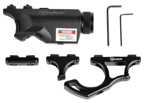 Firefield FF35010K Rival XL Foregrip Flashlight Red Laser Combo Kit  Matte Black 75/150 Lumens White LED Light