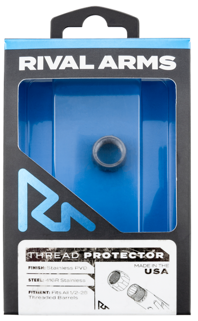 Rival Arms RARA300001D Thread Protector  9mm Luger Stainless PVD 416R Stainless Steel 1/2"-28 tpi