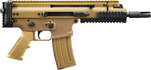 FN 38101241 SCAR 15P 5.56x45mm 30+1 7.50" Chrome Lined Steel Barrel, Flat Dark Earth Anodized Aluminum Picatinny Rail Receiver, FDE Polymer Grip, Ambidextrous