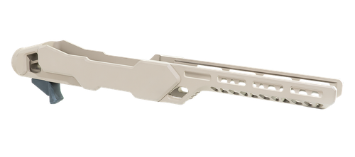 Timber Creek Outdoors ERC1022FDE Enforcer Rifle Chassis Flat Dark Earth Aluminum Fits Ruger 10/22 Compatible w/ MSR Buffer Tubes