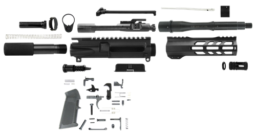 TacFire  AR Build Kit  5.56x45mm NATO 7.50" Barrel Black for AR Platform