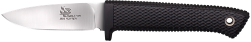 Cold Steel CS36LPMF Pendleton Mini Hunter 3" Fixed Plain Stonewashed AUS10A SS Blade, 3.63" Black Textured Kray-Ex Handle