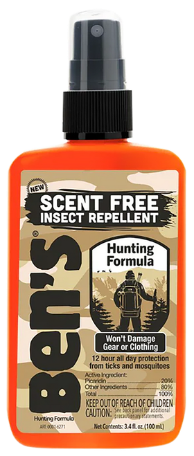 Adventure Medical Kits 00067366 Ben's Hunting Formula Unscented 3.40oz Spray Repels Mosquitos/Ticks Effective Up to 12 hrs