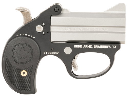 Bond Arms BAST Stinger  22 LR 2rd, 3" Double Matte Stainless Steel Barrel, Anodized Aluminum Frame, Black Nylon Grip, Rebounding Hammer, Crossbolt Safety