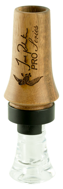 Duck Commander DCPROTW Jase Pro Series  Double Reed Mallard Hen Sounds Attracts Ducks Natural Tigerwood