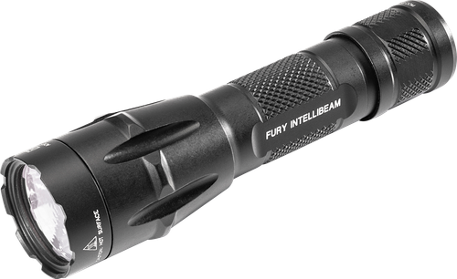 SureFire FURYIBDF Fury Intellibeam Dual Fuel  Black Anodized 15-1,500 Lumens White LED