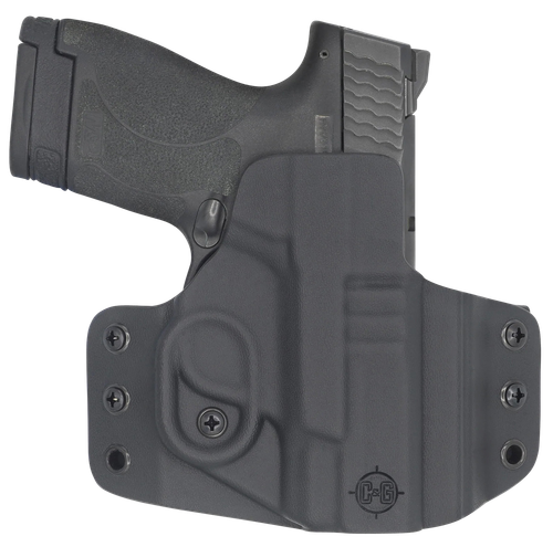C&G Holsters 0524100 Covert  OWB Black Kydex Belt Loop Fits M&P Shield 9/40 3.1"