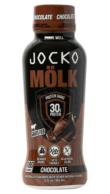 Jocko Fuel 29092 Chocolate Protein Shake 12oz 12Pack