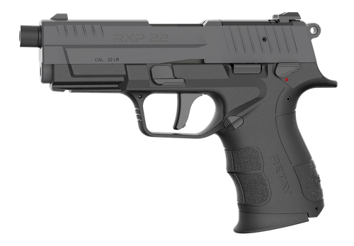 Retay USA RXP22BSG10TH RXP 22 LR 10+1 4" Threaded Barrel, Gray Cerakote Optic Ready/Serrated Slide, Black Cerakote Polymer Frame w/Accessory Rail, RMSc/RMR Footprint