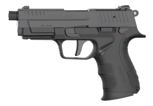 Retay USA RXP22BSG10TH RXP 22 LR 10+1 4" Threaded Barrel, Gray Cerakote Optic Ready/Serrated Slide, Black Cerakote Polymer Frame w/Accessory Rail, RMSc/RMR Footprint