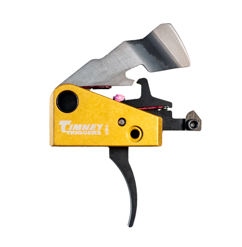 Timney Triggers 691S Featherweight  Single-Stage Curved Trigger with Black/Gold Finish for FN SCAR17