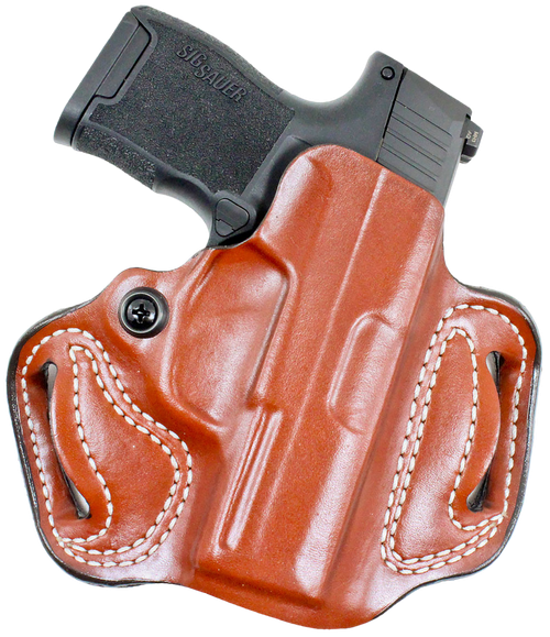 DeSantis Gunhide 086TA9YZ0 Mini Slide  OWB Tan Sig Sauer P365 w/Red Dot Right Hand
