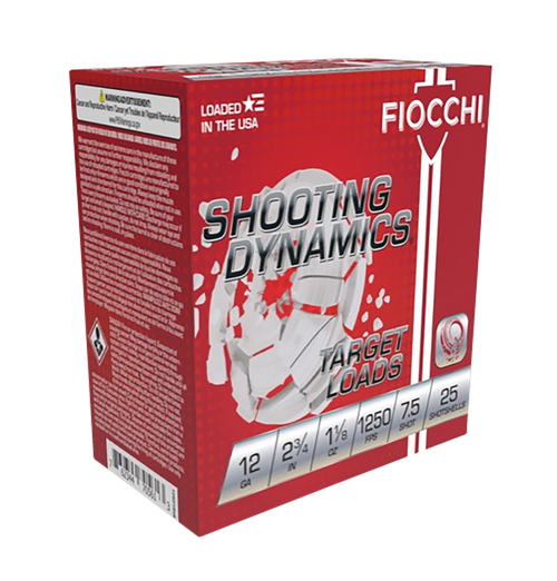 Fiocchi 12SD18X7 Shooting Dynamics  12Gauge 2.75" 1 1/8oz 7.5Shot 25 Per Box/10 Case