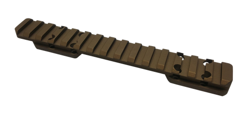 Talley PL0SB735 Picatinny Rail  Smoked Bronze Cerakote 0.425" Front/0.500" Rear Fits X-Bolt Long Action 0 MOA
