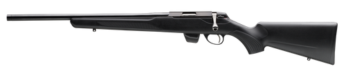 Tikka JRT1X409 T1X MTR Full Size 17 HMR 10+1 20" Black Threaded Barrel, Black Drilled & Tapped Stainless Steel Receiver, Black Fixed Synthetic Stock, Left Hand