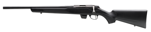 Tikka JRT1X409 T1X MTR Full Size 17 HMR 10+1 20" Black Threaded Barrel, Black Drilled & Tapped Stainless Steel Receiver, Black Fixed Synthetic Stock, Left Hand