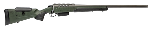 Tikka JRTXRSV319 T3x Super Varmint 6.5 PRC 5+1 23.70" Barrel, Tungsten Cerakote Metal Finish, Black Webbed Green Roughtech Stock