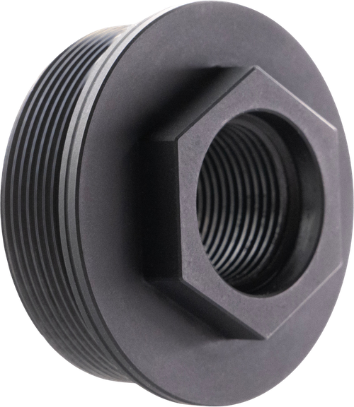 CMMG 11DB016 Zeroed HUB Mount Fits 5/8"x24 Stainless Steel Black
