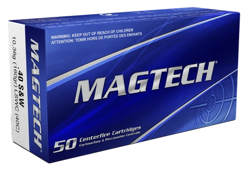 Magtech 40C Range/Training  40S&W 160gr Lead Semi Wadcutter 50 Per Box/20 Case