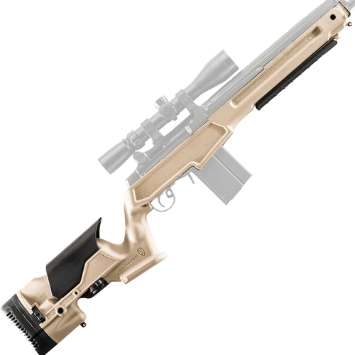 Archangel AAM1ADT Precision Stock  Desert Tan Synthetic Fixed with Adjustable Cheek Riser for Springfield M1A, M14