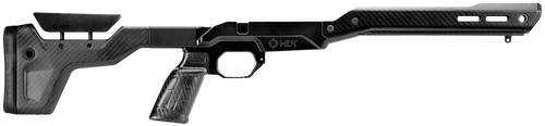 Mdt Sporting Goods Inc 107837BCF HNT26 Chassis System Black Carbon Fiber Fits Howa 1500 SA/ Weatherby Vanguard Compatible w/ AICS Mags Short Action Standard
