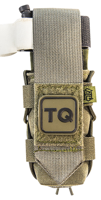 High Speed Gear 11TQ00OD TACO  Tourniquet Pouch, OD Green Nylon with Velcro Closure, Fits MOLLE, Compatible with Most Windlass-Style Tourniquets, Includes TQ Patch