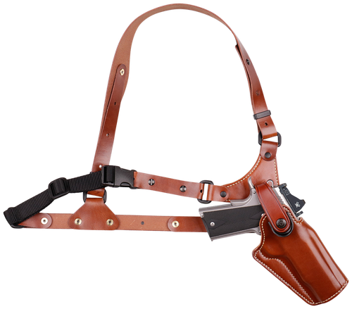 Galco GA186 Great Alaskan  Size Fits Chest Up To 54" Tan Leather Shoulder/Torso Strap Fits Ruger Alaskan Fits S&W N Frame Right Hand