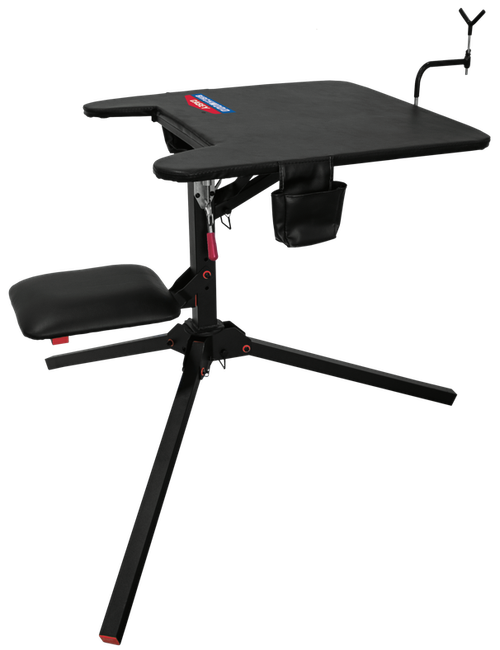 Birchwood Casey MSB300 Swivel Action Shooting Bench Black Steel, 29" W x 29" L