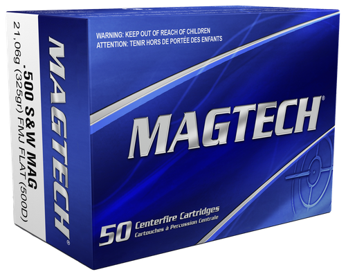 Magtech 500D Range/Training  500S&WMag 325gr Full Metal Jacket Flat Nose 20 Per Box/25 Case