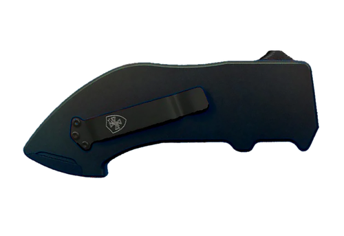 Templar Knife  Squire Utility OTF Razor Plain Black Anodized 5.38" Aluminum Handle