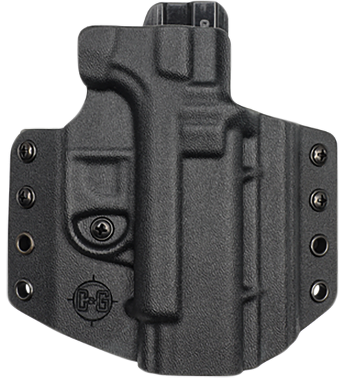 C&G Holsters 0006100 Covert  OWB Black Kydex Belt Loop Fits Glock 19 Fits Glock 23 Fits Glock 45