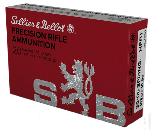 Sellier & Bellot SB3006D Rifle  30-06Springfield 168gr Hollow Point Boat Tail 20 Per Box/20 Case