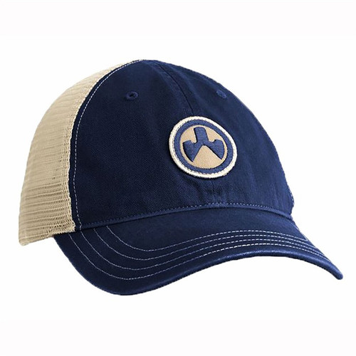 ICON PATH GARMENT WASHED TRUCKER HAT NAVY/KHAKI