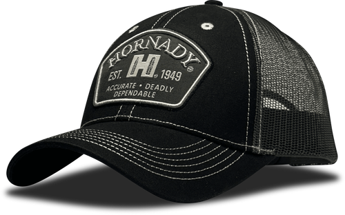 Hornady Gear 32790 Trucker  Black Hornady Patch