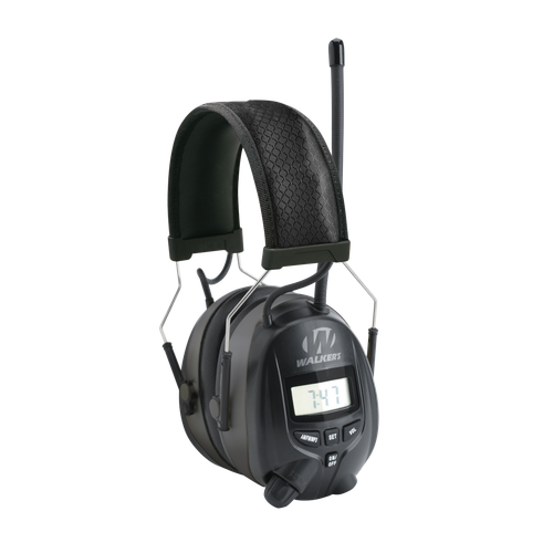 Walker's GWPRDOM AM/FM Digital Muff Polymer 25 dB Over the Head Black