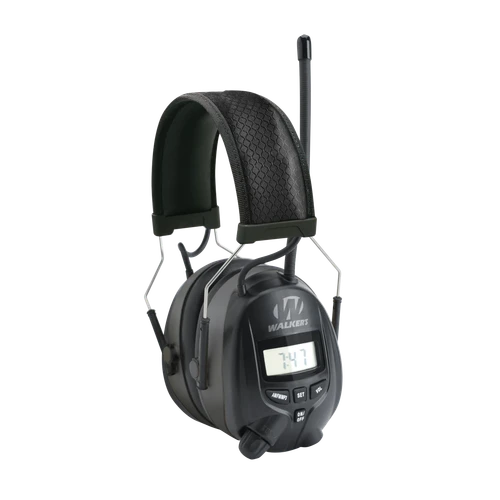 Walker's GWPRDOM AM/FM Digital Muff Polymer 25 dB Over the Head Black