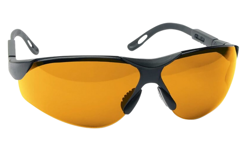 Walker's GWPXSGLAMB Sport Glasses Elite Adult Amber Lens Polycarbonate Black Frame