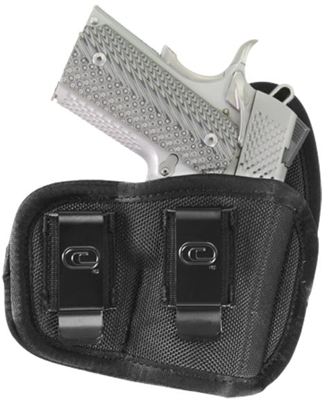 Crossfire Shooting Gear CRFVIGRSA1M1R The Vigor  IWB Size 01 Black Ballistic Nylon Double Belt Clip Fits Micro Fits 1-1.50" Barrel Right Hand