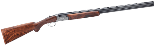 Rizzini USA 41011229 Round Body EM Full Size 12 Gauge Break Action 2rd 29" Vent Rib Barrel, Coin Anodized Silver Receiver, Fixed w/Prince of Whales Grip Grade III Turkish Walnut Stock
