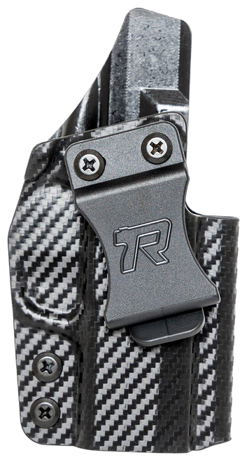 Rounded Gear SSRP365XMACROCFRHVAR Kydex  IWB Black Kydex Fits Sig P365 X Macro Belt Clip Right Hand