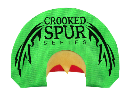 Foxpro CSMOUTHBACKWING Crooked Spur Back Wing Diaphragm Call Triple Reed Turkey Sounds Attracts Turkeys Green