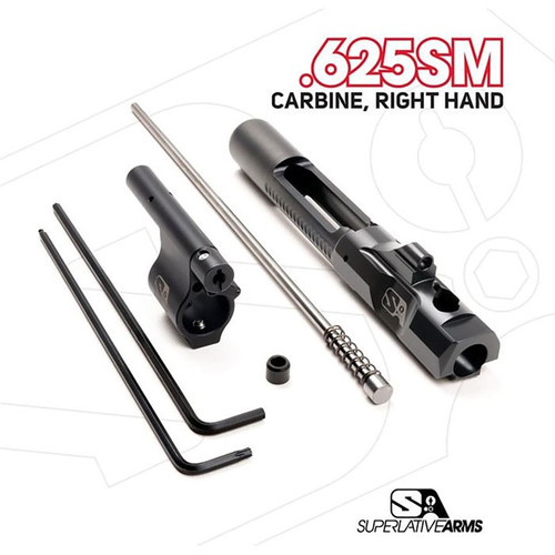 AR-15 ADJ PISTON SYSTEM W/SOLID .625'' GAS BLOCK CARBINE RH