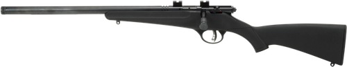 Savage Arms 13841 Rascal FLV-SR Youth 22 LR 1rd 16.12" Matte Blued Heavy Barrel, Matte Blued Carbon Steel Receiver, Black Synthetic Stock, Left Hand