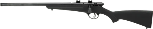 Savage Arms 13841 Rascal FLV-SR Youth 22 LR 1rd 16.12" Matte Blued Heavy Barrel, Matte Blued Carbon Steel Receiver, Black Synthetic Stock, Left Hand